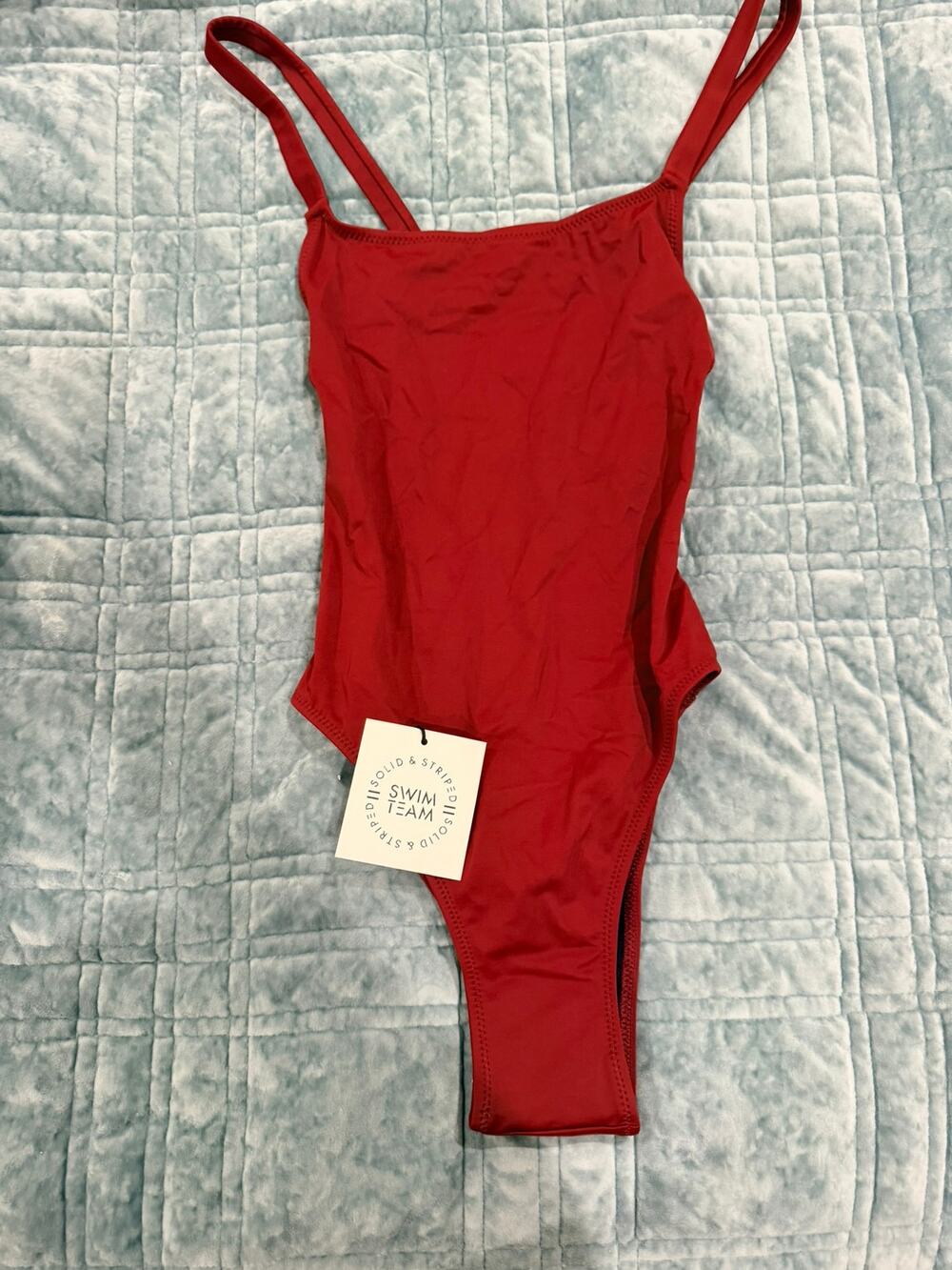 Solid & Striped BNWT ‘The Toni’ Burgundy Bathing Suit with low back - Size XS